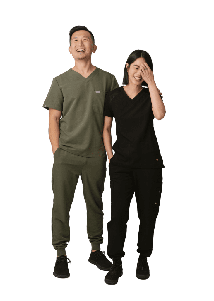 Dentist, male and woman
